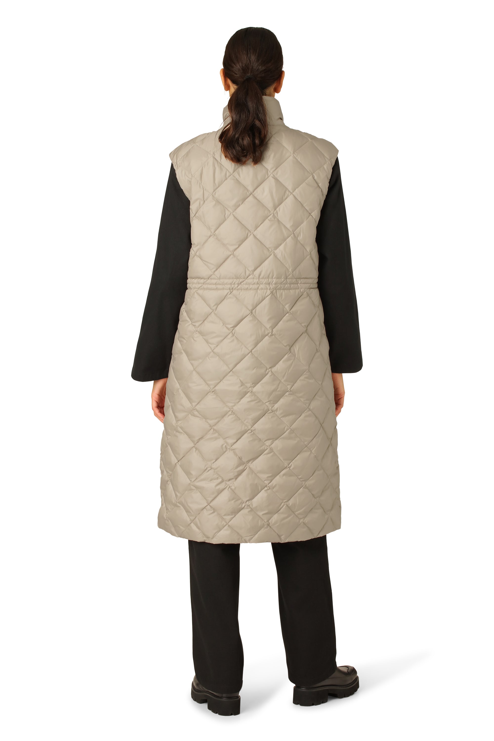 Ilse Jacobsen Hornbæk Outerwear Long Down Vest Vest 163 Cobblestone